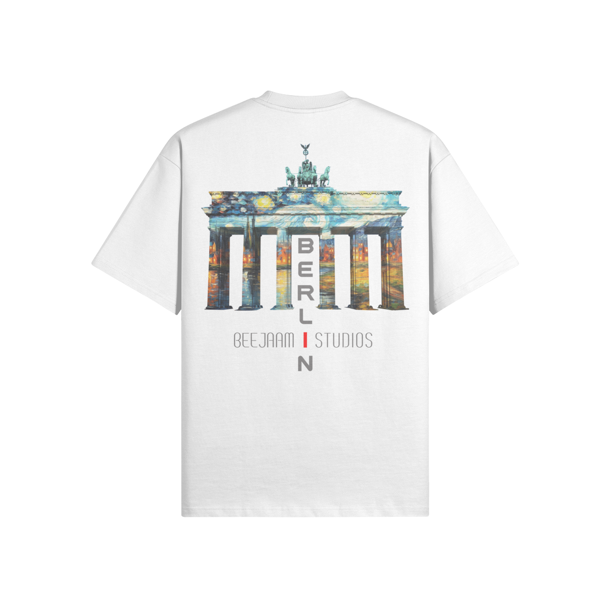 No.7003 | THE LIGHTS OF BRANDENBURG GATE | OVERSIZED TEE | UNISEX | LIMITED EDITION