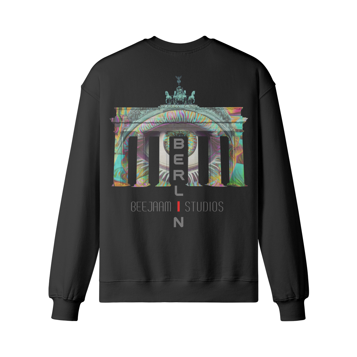 No.7204 | LES LUMIÈRES DE LA PORTE DE BRANDENBOURG | SWEAT-SHIRT SURDIMENSIONNÉ | UNISEXE | ÉDITION LIMITÉE