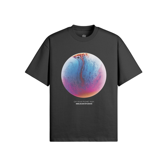 No.4002 | MANTRA GLOBES | OVERSIZED TEE | UNISEX | LIMITED EDITION