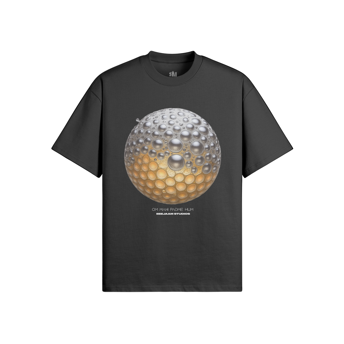 No.4019 | MANTRA GLOBES | OVERSIZED TEE | UNISEX | LIMITED EDITION