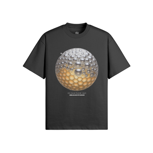No.4019 | MANTRA GLOBES | OVERSIZED TEE | UNISEX | LIMITED EDITION