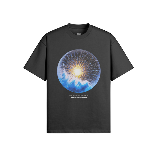 No.4017 | MANTRA GLOBES | OVERSIZED TEE | UNISEX | LIMITED EDITION